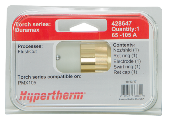 428647 Hypertherm Powermax Flushcut alkatrész készlet 105 A