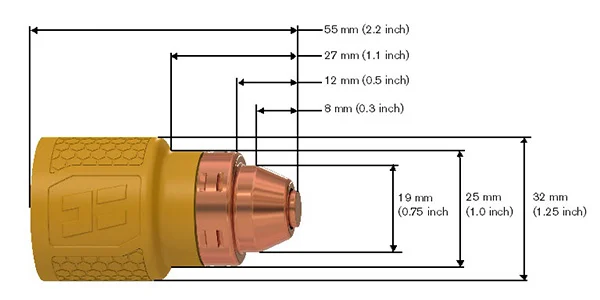 Hypertherm SmartSync patron méretek